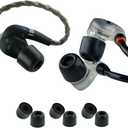 Comply 500 Core Series | Memory Foam Replacement IEM Ear Tips for KZ, Moondrop, FiiO Sennheiser & More | Superior Noise Isolation, Ultimate Comfort, Secure Fit | TechDefender, Black, Large (3 Pairs)