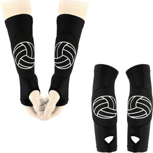 Yxmeiguo Volleyball Arm Sleeves Passing Forearm Sleeves with Protection Pads, Volleyball Gear Gifts for Youth Teen Girls