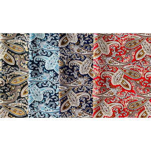 6 PCS Fat Quarters Fabric Bundles 18 inchx22 inch Cotton Quilting Fabric for Sewing Mask,Paisley Pattern
