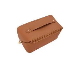 Ersonalized Makeup Bag for Women - Customized Large Travel Cosmetic Bag with Initial and Name - Premium PU Leather Toiletry Bag with Compartments and Handle for Travel Essentials & Gifts