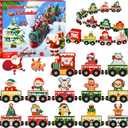 Advent Calendar 2025 Magnetic Wooden Animal Train for Kids,24 Day Christmas Advent Calendar Surprise Train,Montessori Magnetic Train Toy Christmas Countdown Gift for Toddlers,Boys and Girls