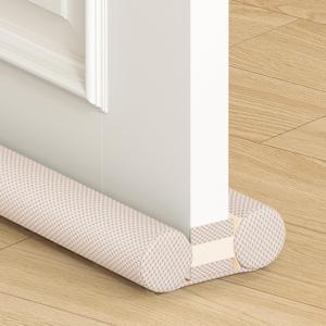 fowong Door Draft Stopper 30" to 36" Adjustable Draft Stopper for Bottom of Doors, Soundproofing Noise Blocker, Easy to Install, Light Pink