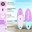 Kids Stand Up Paddle Board with Inflatable SUP Accessories, Non-Slip Comfort Deck Inflatable Paddle Board for Kid, Durable, Lightweight Fin for Youth & Kids