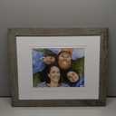 Malden International Designs Manhattan Distressed Mat Picture Frame, 10x13/11x14/16x20, Gray