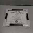 GraduationMall 8.5x11 Certificate Diploma Frame,Solid Wood & Tempered Glass, Black Finish with Gold Trim