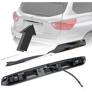GEATaaT 90810-9PG0A Rear Tailgate Chrome Handle Garnish Finisher Molding Compatible with 2013-2019 Nissan Pathfinder,Rear Liftgate Handle Replace# 90810-3KA0A