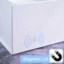 LIFELUM Green Gift Box 14"x8.5"x4.5" Christmas Gift Boxes with Lids for Presents for Anniversary Wedding Proposal Birthday Gift boxes with Shredded Filler Card Ribbon (White)