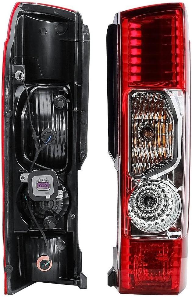 SAILIN Replacement Passenger Right Side Tail Light Rear Lamp Without Circuit Fit Ram Promaster 1500, 2500, 3500 from 2010-2022