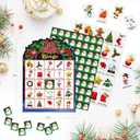 3 x ArtCreativity Christmas Bingo Game - 30 Players Kids Christmas Bingo - Holiday 30 Player Cards for Family Game Night - Christmas Games for Classroom
