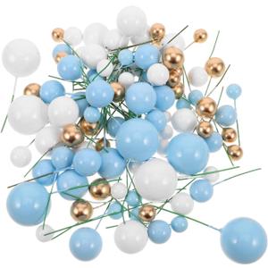 Cake Topper Balls Decoration for Birthday Wedding Shower Parties Easy Insert Remove Vibrant Colors Gentle Cakes