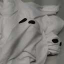 Betrihyes 6PACKS Halloween Decorations Outdoor Solar Ghost Lights,Scary Ghost Decor with Spooky Party Gifts,Solar Halloween Path Lights for Front Porch/Yard/Garden/Home/Ghost Party Decor Warm White Cold White