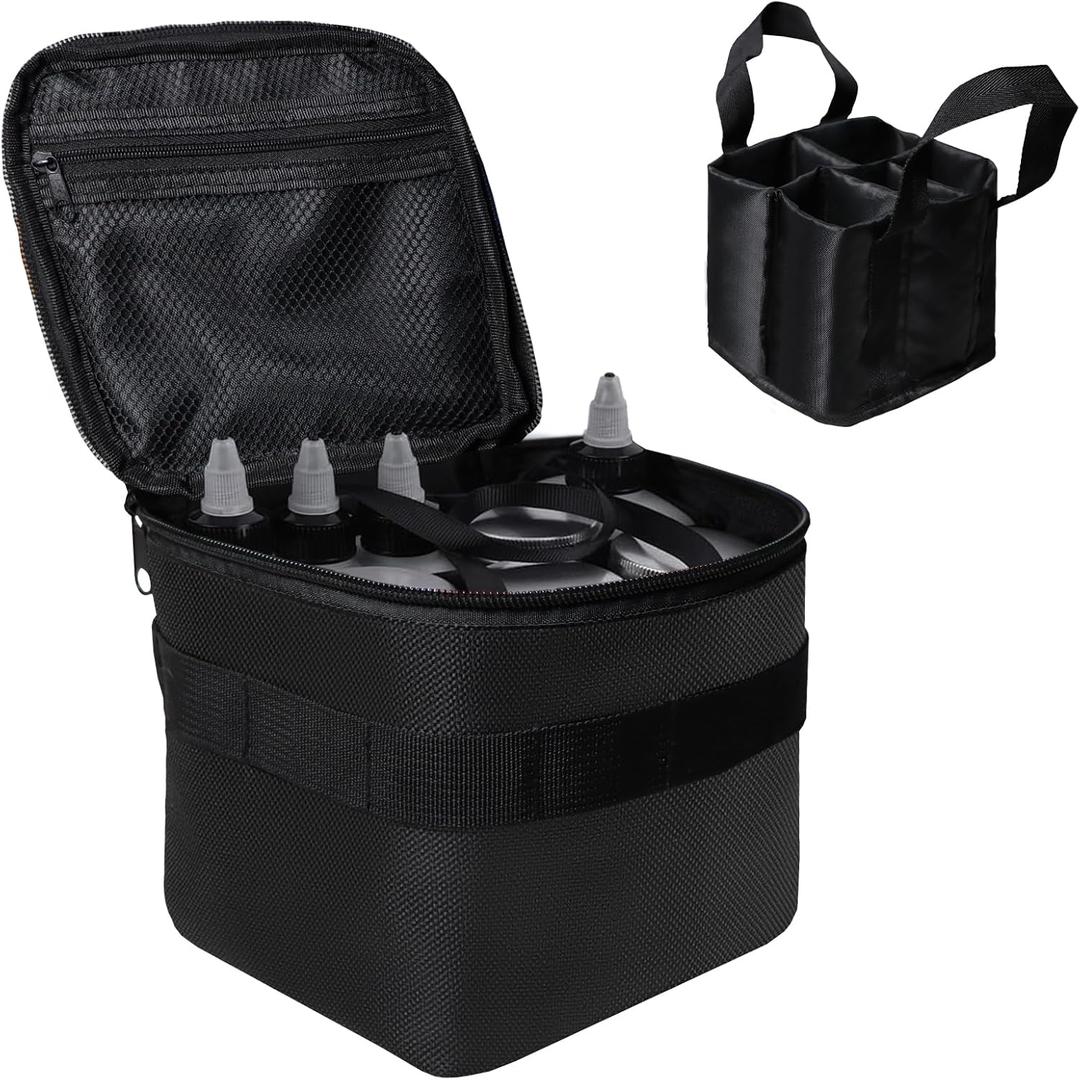 Kovshuiwe Camping Portable Spice Carry Bag, Spice Containers Bag, for Outdoor Travel Camping BBQ Picnic-5.9''L x 5.5''W x 5.5''HBag only