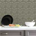 RoomMates TIL4625FLT StickTiles Gold Tin Peel and Stick Tile Backsplash (4 Tiles, 10.5 inch x 10.5 inch Each (Pack of 1))