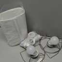 Plug in Wall Sconces Set of Two: Wall Lights with On/Off Switch - Stepless Color Temperature Wall Mount Lamps - Fabric Linen Wall Sconce for Bedroom Living Room & Hallway- Indoor Corded Wall Sconces