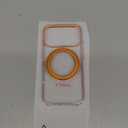 TORRAS 360 Magnetic Stand for iPhone 17 Pro Case, [Rotatable Sturdy Kickstand][Fit for MagSafe][4X Mil-Grade Shockproof] Slim Transparent Phone Cover, Camera Button, Clear Orange, Ostand O3 Fitness