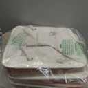 11 Inch Storage Cubes 6-Pack, Foldable Fabric Organizer Bins with Rope Handles, Cube Storage Baskets for Closet Shelves and Home Organization(White/Pink)