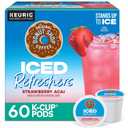 The Original Donut Shop Iced Refreshers, Strawberry Açaí Flavor, Keurig Single Serve K-Cup Pods, 60 Count (6 Packs of 10) (EXP 09/12/26)