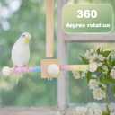 Bird Playground, Natural Bird Perches for Cage, Cages for Parakeets Toys for Small Toys for Conures, Cockatiel, Budgie Accessories, Perch Stand Play Stand