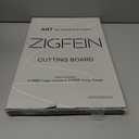 Stainless Steel Cutting Board 14.810.8, DualSided with Wheat Straw Texture & Smooth Metal, NonSlip Edge & Handle (Silver)