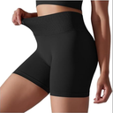 Solid Yoga Shorts Seamless Women Yoga Clothing High Waist Push Up Gym Shorts Leggings Sports Shorts Women Clothing, Small