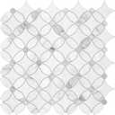 SUNWINGS 10-Sheet Coin Peel and Stick Waterjet Backsplash Self Adhesive Tiles White Marble Wall Panels Stick on Backsplash for Kitchen, Bathroom, Fireplace