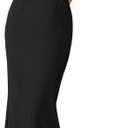 ZESICA Women's 2026 Summer Sleeveless Midi Dress Halter Neck Backless Wedding Guest Cocktail Party Bodycon Long Dresses (Black, L)