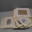 Egofine Picture Frame Set 10 Pack, Picture Frames Collage Wall Deco  for Wall and Tabletop, Made of Solid Wood, Covered by Plexiglass, Natural Wood