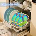 3 x Stainless-Steel Baby Plates with Suction: Food Grade & Dishwasher Safe - Baby Led Weaning Supplies for Toddlers - High Chair & Dining Table (Rainbow)