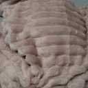 LINENLUX 1 Pack 3 Soft Fleece Dog Blanket for Pet Washable Warm Cat Puppy Fluffy Calming Flannel Pink Medium