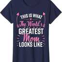 Best Mom Best Mother T-Shirt Blue XL