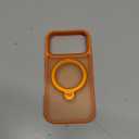 360 Spin Magnetic Stand for iPhone 17 Pro Case, Fit for MagSafe, Mil-STD Protective Case for iPhone 17 Pro Phone Case with Kickstand Rotatable 6.3 inch, Orange