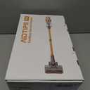 Cordless Vacuum Cleaner, 600W/50KPA, Max 70 Mins Runtime, Self-Standing Vacuum Cleaners for Home, Anti-Tangle Stick Vacuum, Smart Display Vacuum Cordless with 1.8L Cup for Pet Hair/Carpet (Gold)