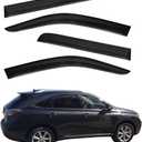 4Pcs Window Visors Vent Deflectors for Lexus RX350 RX450h 2010-2015 Tape-on Rain Guards Shade