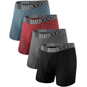 BAMBOO COOL Men's Ultra Breathable Underwear Mesh Boxer Briefs With Fly, Soft Waistband,No Ride Up,Multipack L