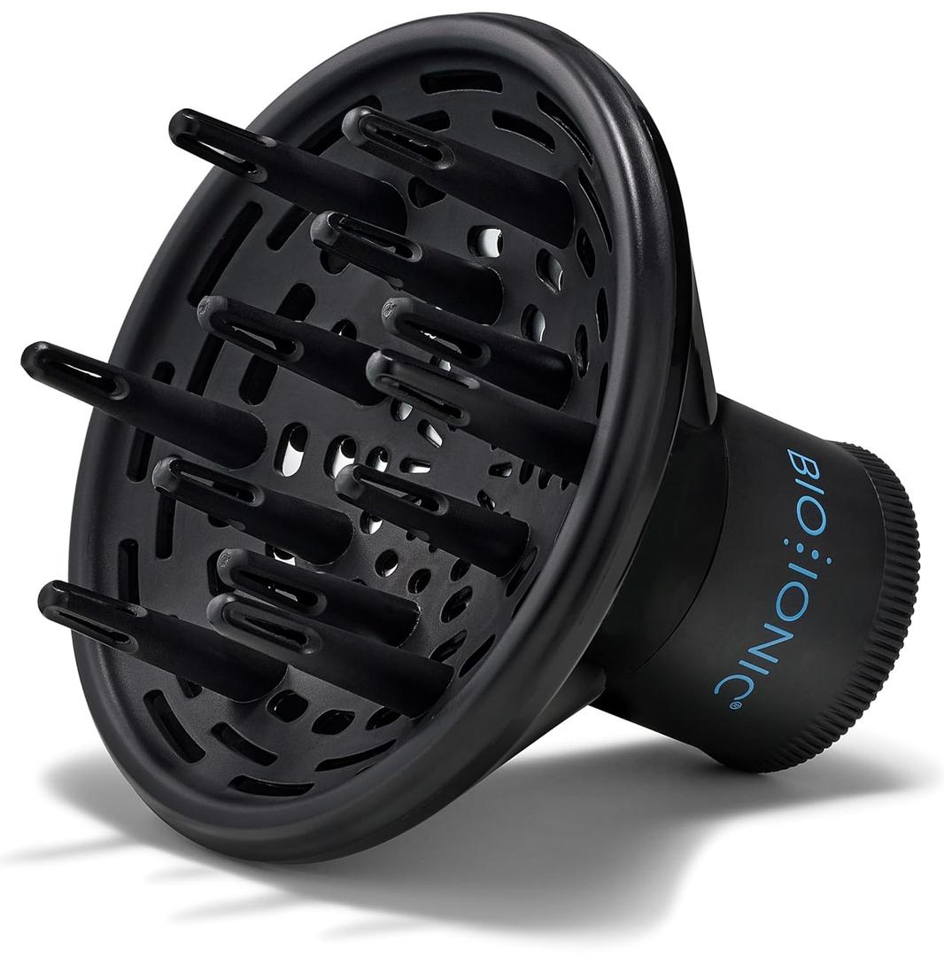 Bio Ionic Universal Diffuser - Fast-Drying Hair Dryer Attachment for Frizz Control & Shine - Fits 2.25" Blow Dryers - Professional Styling Tool for All Hair Types