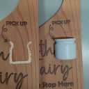 WALLFID 2-Piece Tooth Fairy Set with 2 Tooth Fairy Coins,Tooth Fairy Door Hanger with Tooth Holder & Gift Compartment,Perfect for Celebrating Lost Teeth