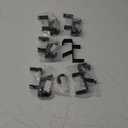 2 in 1 Garland Hooks and Fireplace Stocking Holders, Mantel Hooks for Christmas Adjustable No Drill Mantle Stocking Hanger for Fireplace Xmas Holiday Home Party Decoration (black-6PCS)