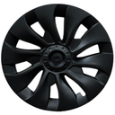 18 Inch Wheel Covers for Tesla Model 3 Accessories 2020-2023 Matte Black ABS Material Hubcaps Replacement for Tesla Model 3 1PCS（Whirlwind Style）