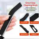 5 x Crevice Cleaning Brush,Multifunctional Cleaning Brush Tool, Bathroom Gap Brush, Small Cleaning Brush, Grout Brush, Kitchen Brush, Cleaning Tools for Toilet, Bathroom, Home, Bathtub, Sink, Household