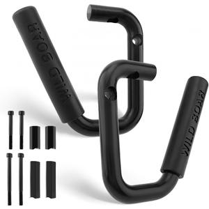 Pack of 2 Front Grab Handles, Front Grab Bars, Front Grab Handle Kit for Jeep Wrangler JK JKU 2007-2018 Black Grab Bar