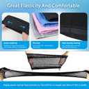 2 x Womens Swim Cap for Long Hair PU Fabric Hairnet Swimming Caps for Women Men Adults Youths with Ear Plug and Nose Clip, Swim Hats Pool Caps to Protect Hair no Pulling