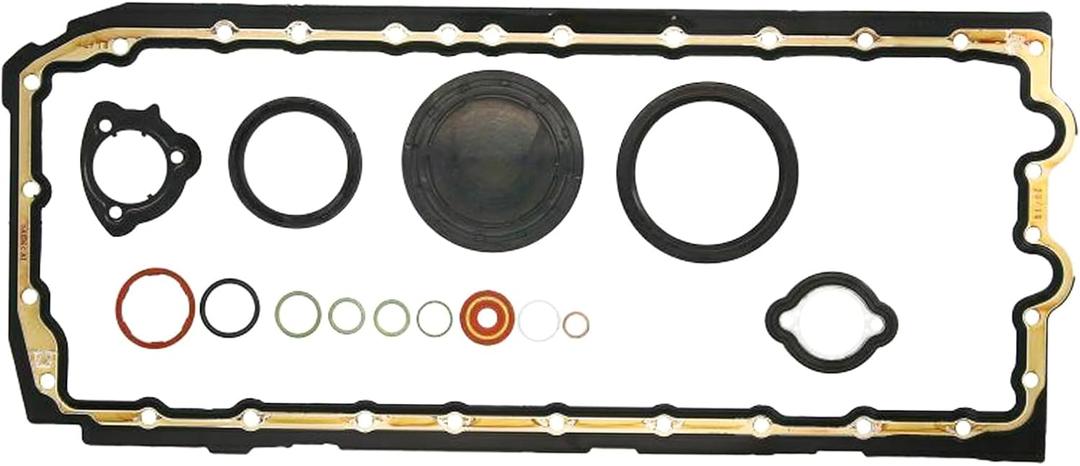 AUCERAMIC N52B30 Oil Pan Gasket for BMW 328i 3.0L 2007-2013, BMW 528i 3.0L 2008-2011 [Replace OE: 11137548031] [Engine Code:N52B25 N52B30 N51B30 N53B25 N53B30]