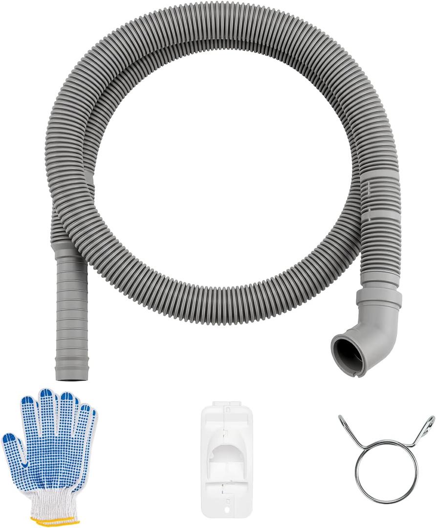 AEM73732901 Washer Drain Hose Replacement for LG Kenmore Fit for Elite Washing Machine Drain Hose Direct Fi Replaces MEJ62685201 AEM74053001 Compatible with Select Front Load Washers