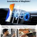 TORRAS Clear Strong Magnetic for Galaxy S25 Ultra Case [18N Mighty Magnetic] Ring Stand, [12FT Mil-Grade Drop Tested] Shockproof Translucent Slim Protective Phone Case for S25 Ultra, Crystal Clear
