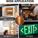 Bonlux 40 Watt T6.5 Refrigerator Light Bulb Dimmable, 120V Intermediate Base E17 Clear Appliance Bulb 5.4In T6.5 Exit Sign Light Bulb, Freezer Light, Warm White 2700K, 2-Pack