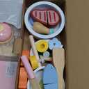 Wooden Baby Walker 4-in-1 with Push Walker Toys, Play Kitchen Accessories, Toddlers Montessori Sensory Toys, Walking Toys for Baby Girls Boys Learning to Walk