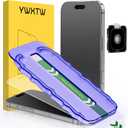 YWXTW 2 Pack for iPhone Air Matte Screen Protector 6.5 Inch + 1 Set Camera Lens Protector, [1S Pull-Out] Anti Glare Anti Fingerprint Air Glass Screen Protector, Bubble Free, Smooth as Silk