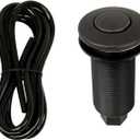 Akicon Garbage Disposal Air Switch with Hose, Sink Top Push Button Replacement for Waste Disposal Outlet (Oil Rubbed Bronze)