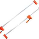 VEVOR Bar Clamps for Woodworking, 2-Pack 50" Parallel Clamp Set, F Clamp with 1100 lbs Load Limit, Even Pressure, High-strength Plastic and Carbon Steel, Wood clamps for Woodworking Metal Working