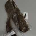 Flufymooz ponytail extension, 26 Inch Long Straight Drawstring Ponytail Synthetic Hairpieces Fake Pony Tails Natural Soft Clip in Hair Extension Pony Tail for Women (Dark Ash Blonde with Highlights)